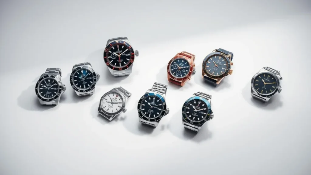 Evolution of luxury sports watches from vintage to modern designs