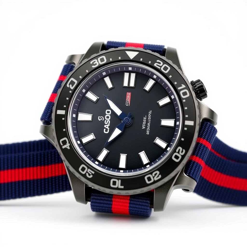 Casio MDV106 with NATO strap customization